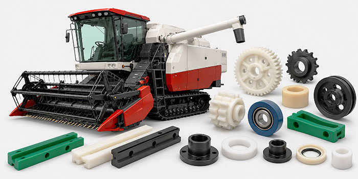 Material plastik engineering untuk spare part combine harvester modern