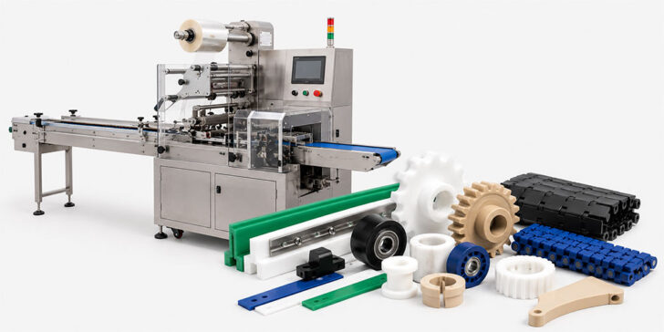 Material plastik engineering untuk spare part mesin packaging dan mesin kemasan industri