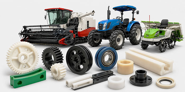 Material plastik engineering untuk spare part mesin pertanian modern